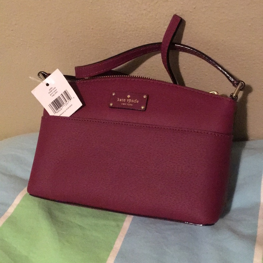 Kate Spade maroon cross body bag